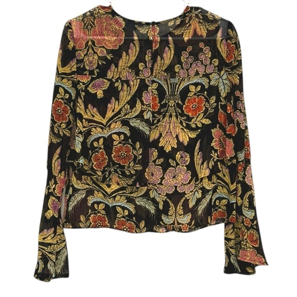 Belle Sky Floral Blouse S - Picture 5 of 6